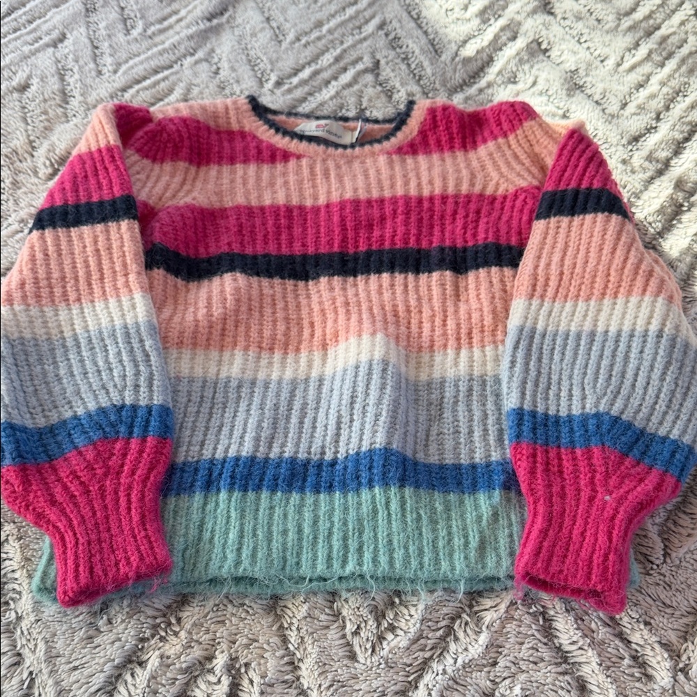 Vineyard Vines Colorful Striped Kids Sweater
